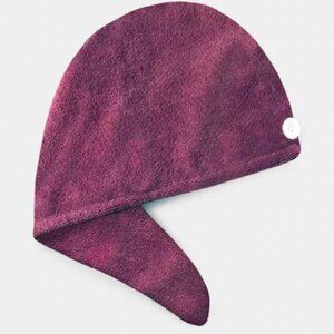 purple Microfiber Hair Towel Wrap Quick Dry Turban self care wash day spa